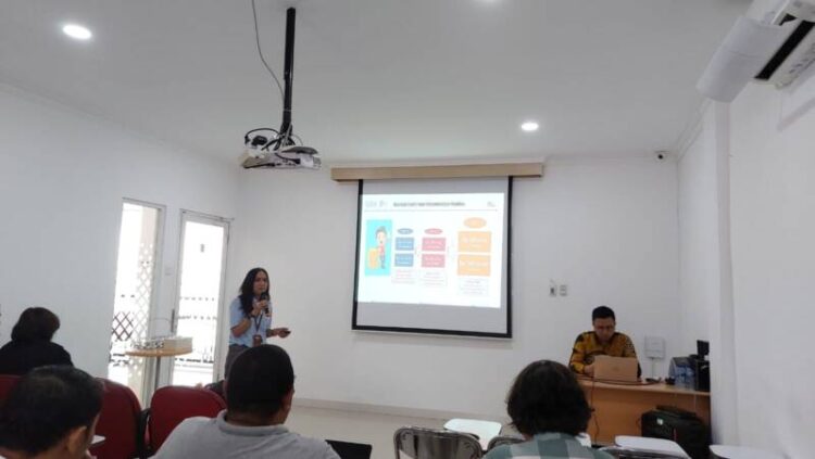 Direktur Indonesia SIPF, Mariska Aritany Azis, dalam Workshop Wartawan di Medan, Rabu 1 November 2023.