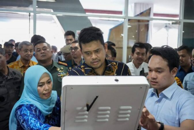 Wali Kota Medan Bobby Nasution meluncurkan Mal Pelayanan Publik (MPP) Medan yang berlokasi di eks Plaza Ramayana Pringgan, Jalan Iskandar Muda, Kamis (25/1).