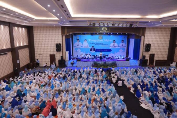 Bobby Nasution di Pengajian Akbar Kecamatan Medan Barat dan Medan Helvetia di Gedung Griya Ben, Jalan T Amir Hamzah Medan, Rabu (31/1) sore.