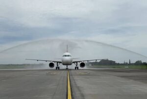 super air jet di bandara Kualanamu Deliserdang Sumatera Utara